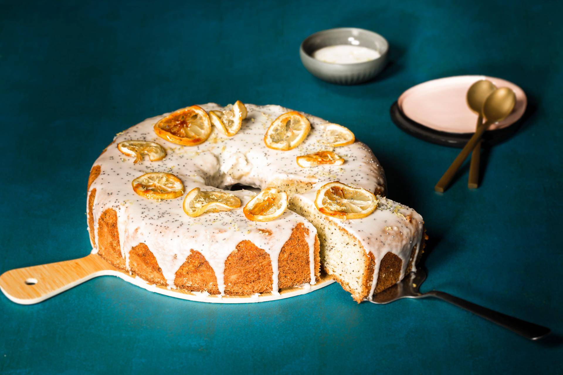 Citroen- en maanzaadcake - Recepten Actifry Genius XL | Tefal