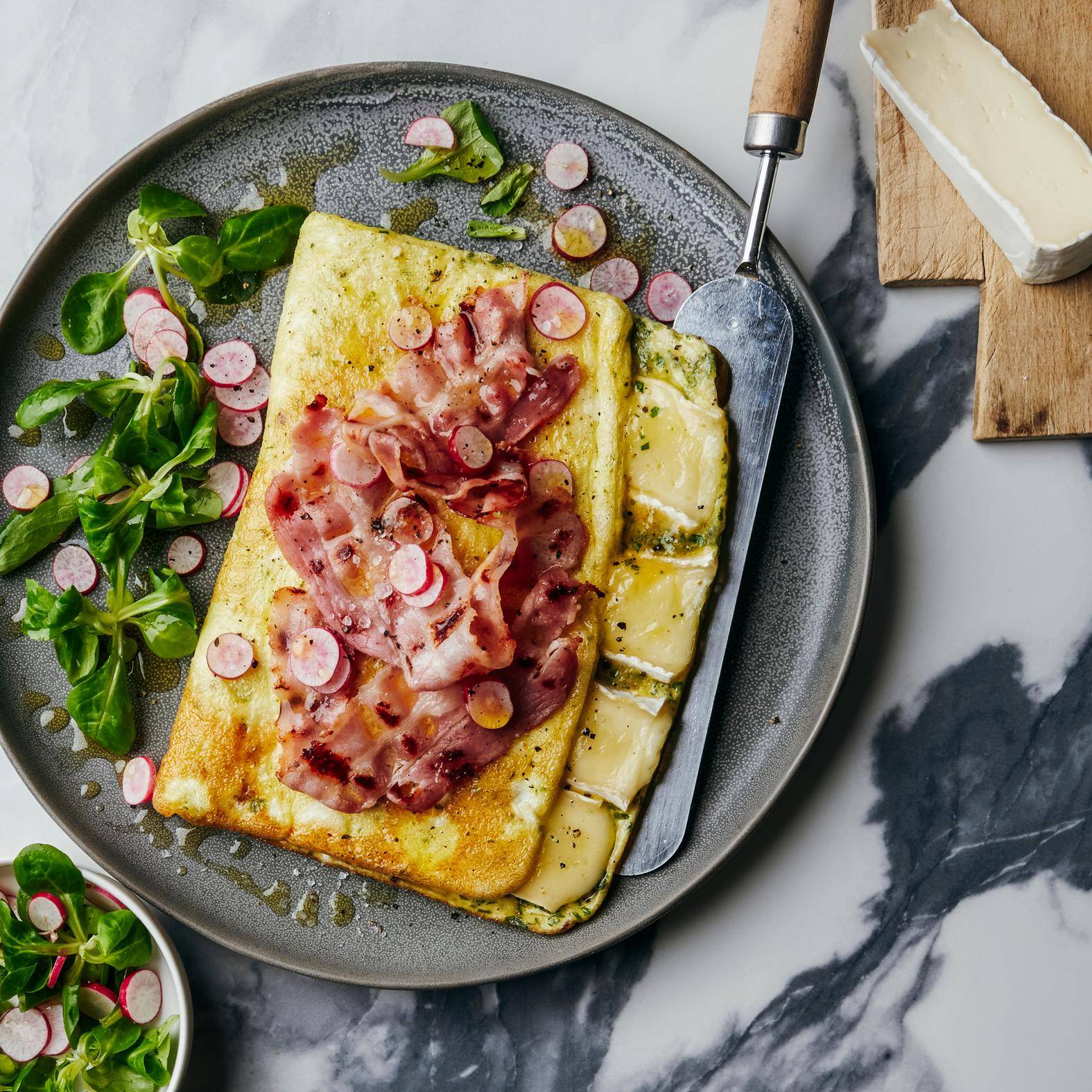 Omelet met brie en bacon - Recepten OptiGrill 2in1 | Tefal