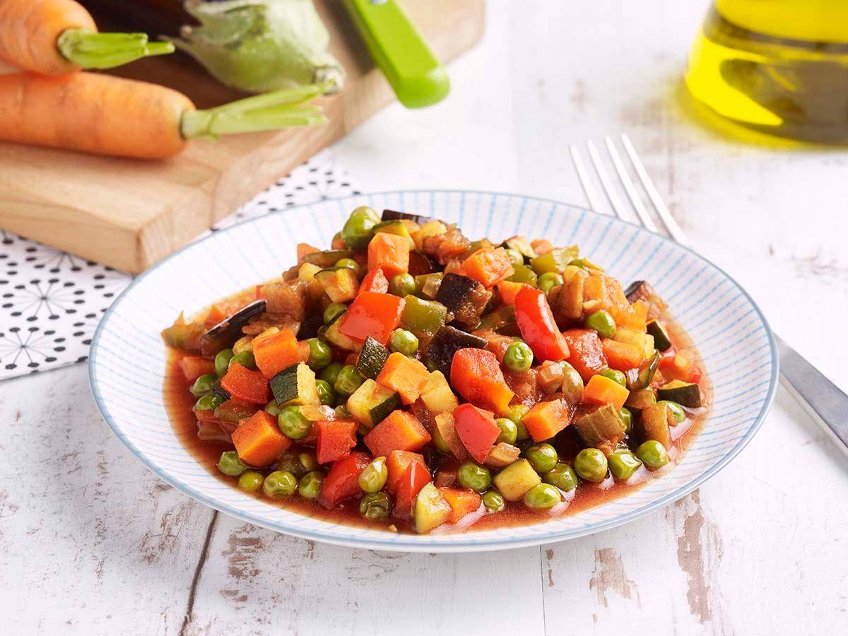 Gebakken groenten in tomatensaus - Recepten Actifry Genius | Tefal