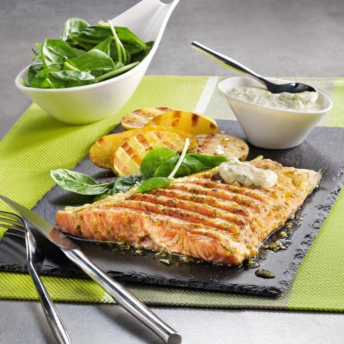 Zalm in dillecrèmesaus - Recepten OptiGrill 4in1 | Tefal