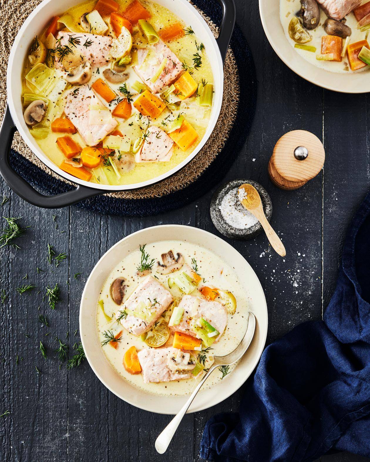 Snelle blanquette van zalm - Recepten undefined | Tefal