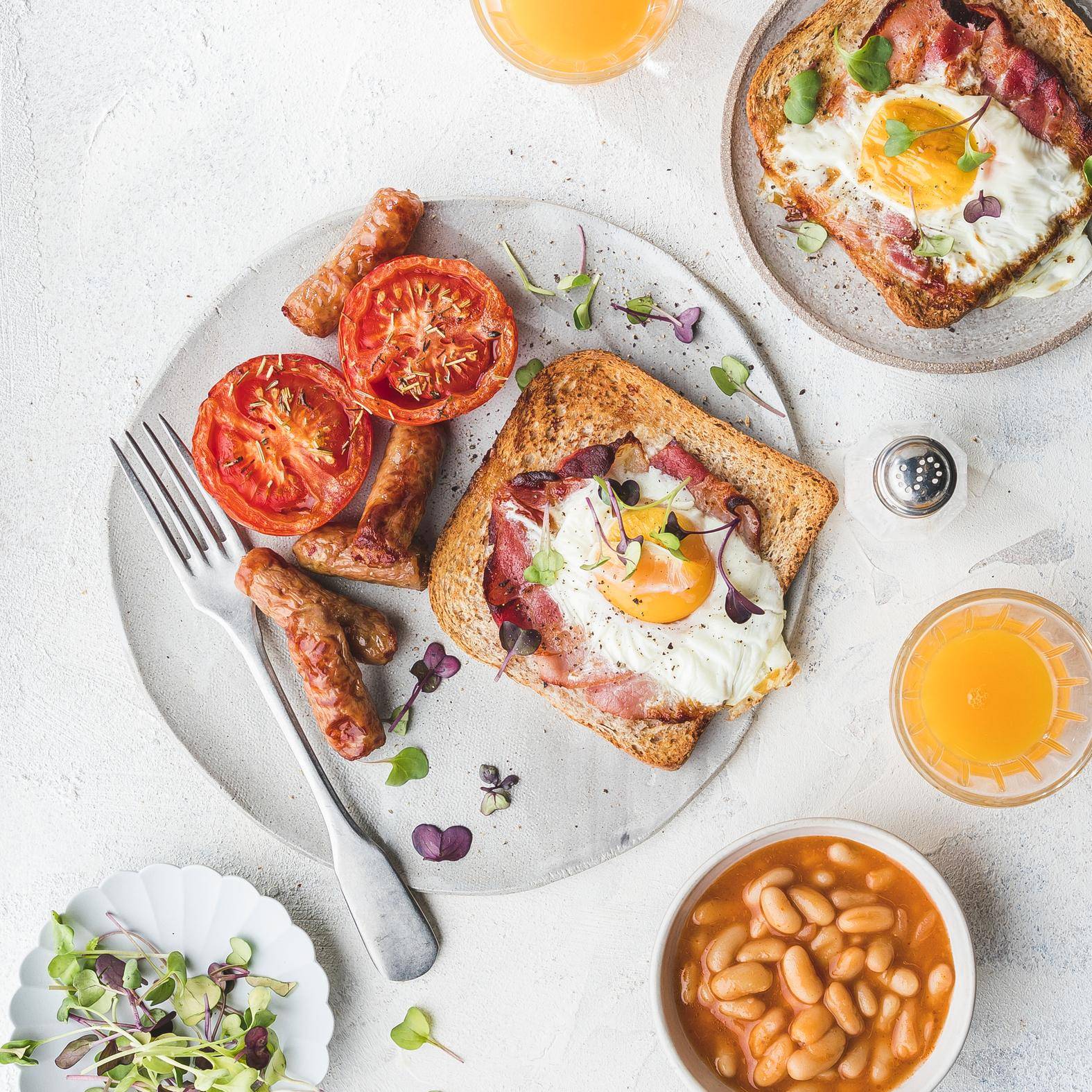 Uitgebreid Engels ontbijt - Recepten Dual EasyFry&Grill | Tefal