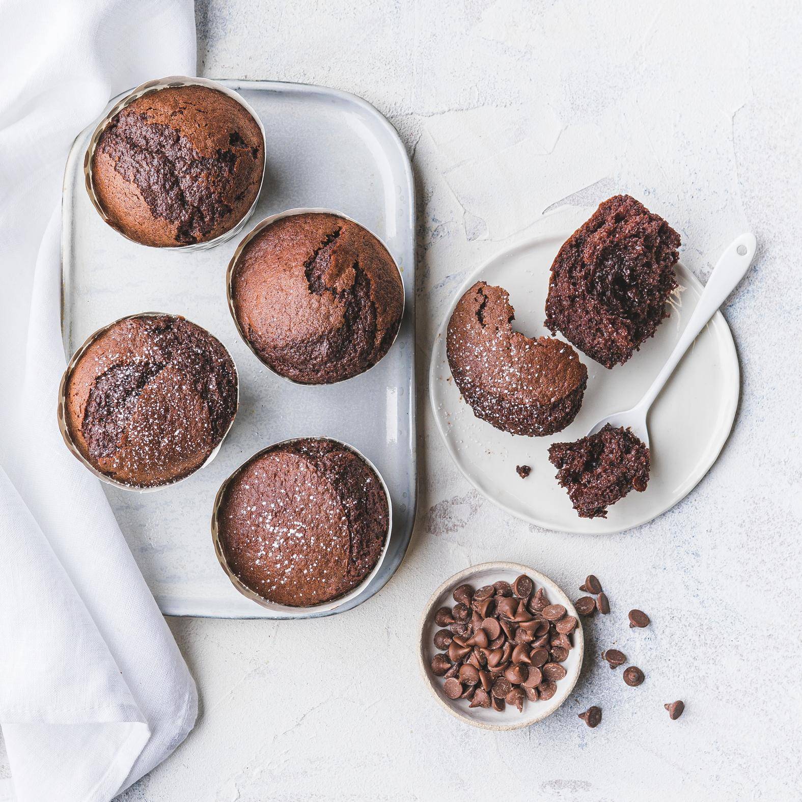 Chocolademuffins - Recepten Dual EasyFry&Grill | Tefal