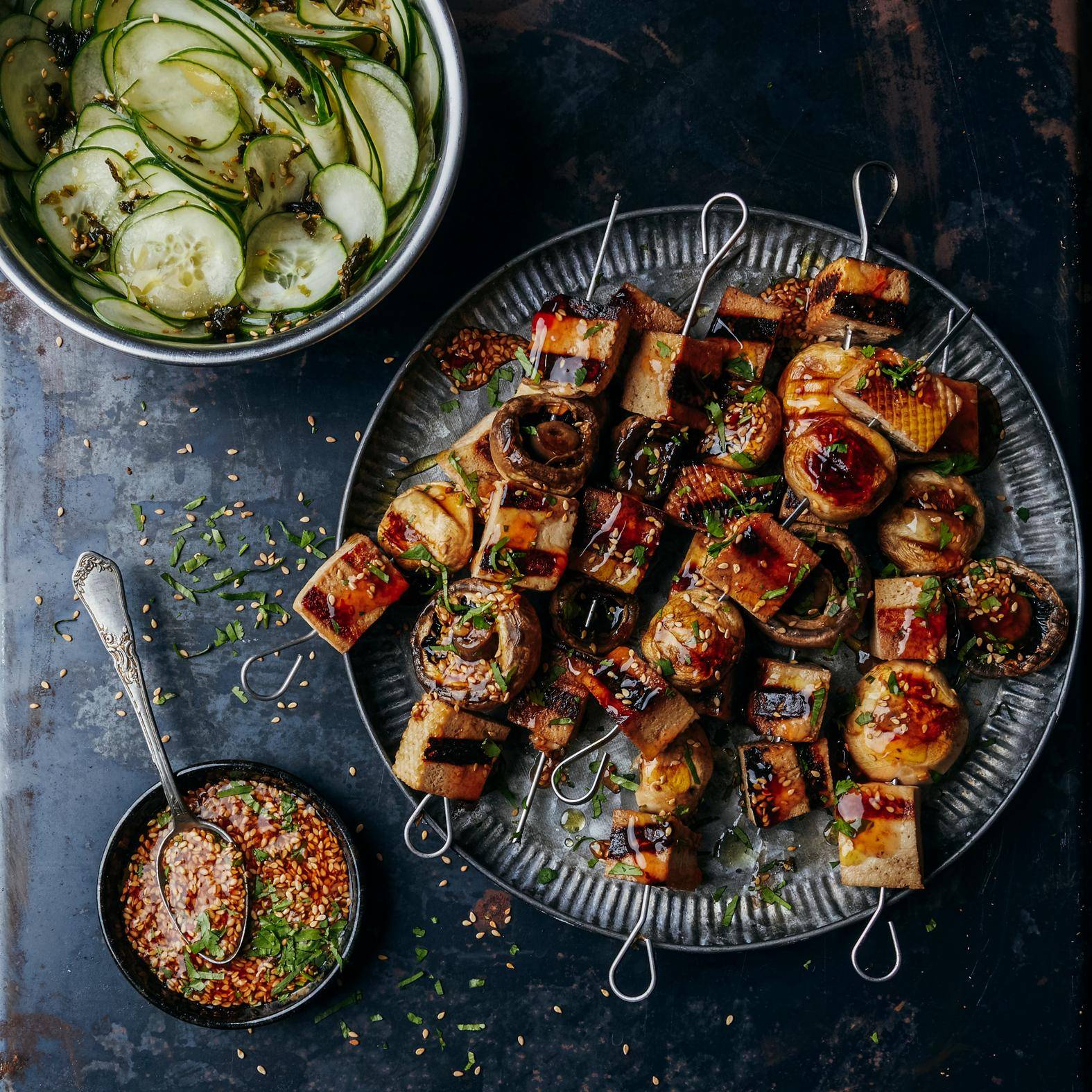 Tofuspiesjes met honing en geroosterd sesamzaad - Recepten OptiGrill 2in1 | Tefal
