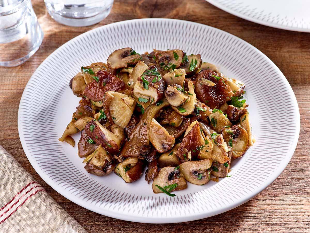 Paddenstoelen met persillade - Recepten Actifry Express 1kg | Tefal