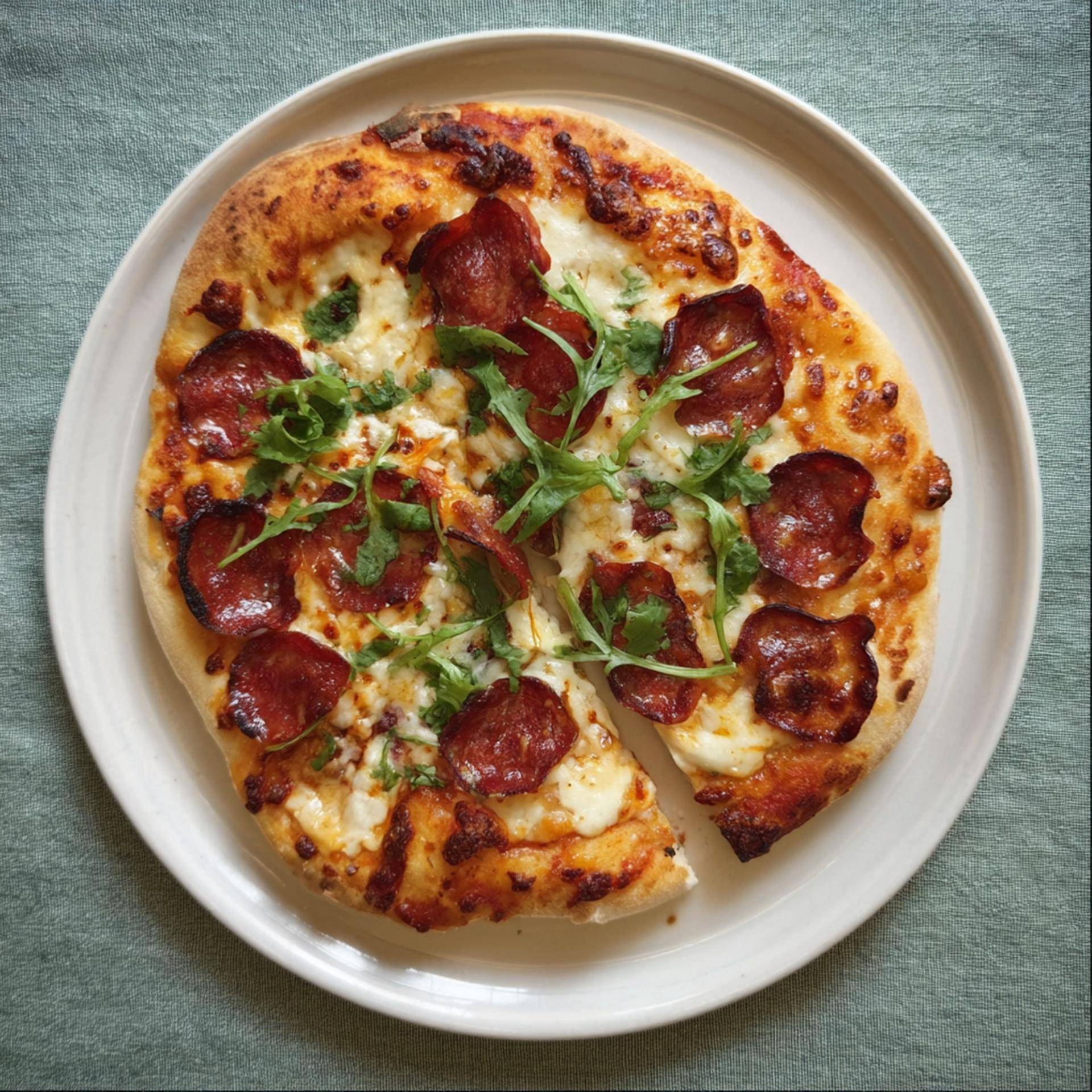 Pepperoni pizza met pittige honing - Recepten Electric Pizza oven | Tefal