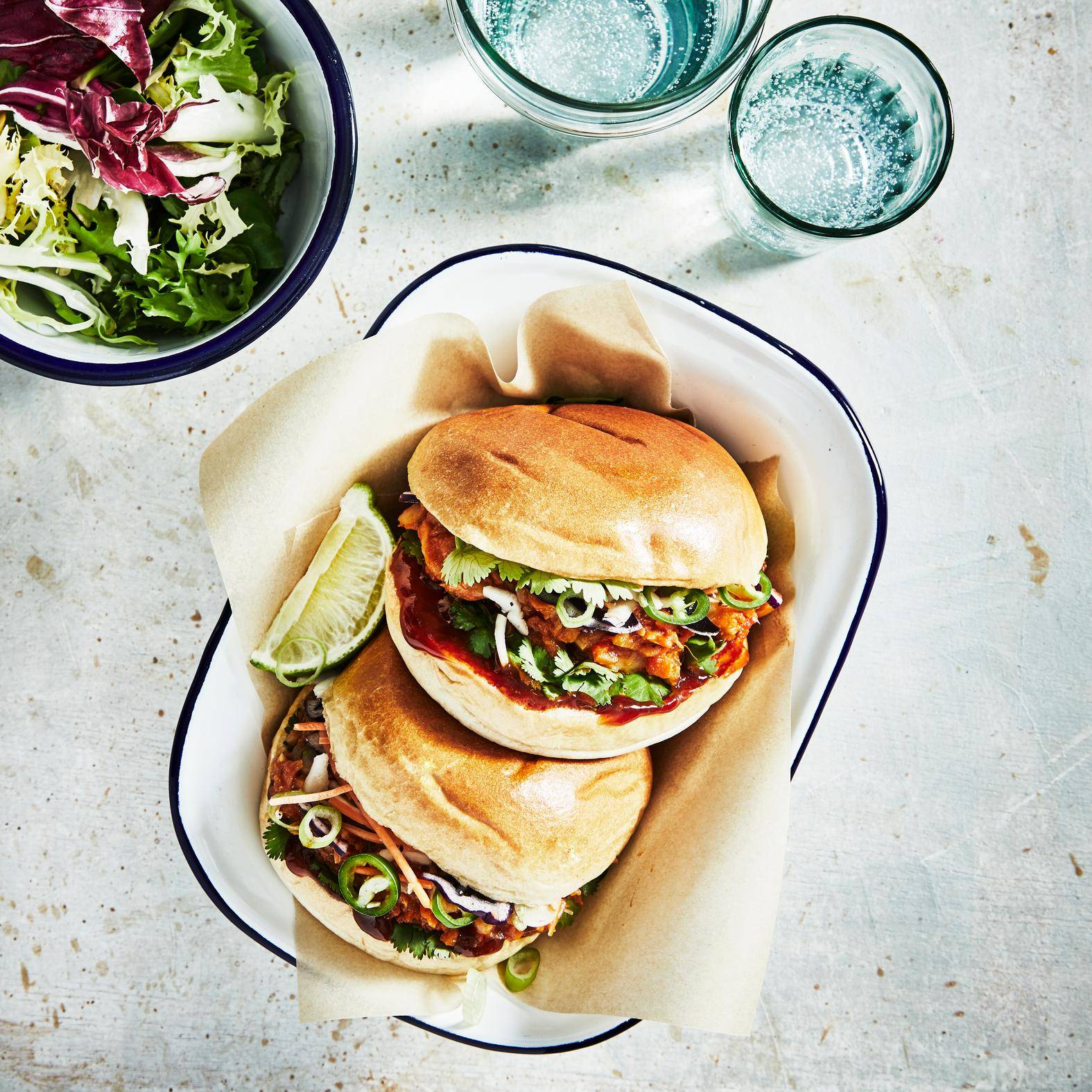Vegan pulled pork burger - Recepten Easy Fry Mega | Tefal