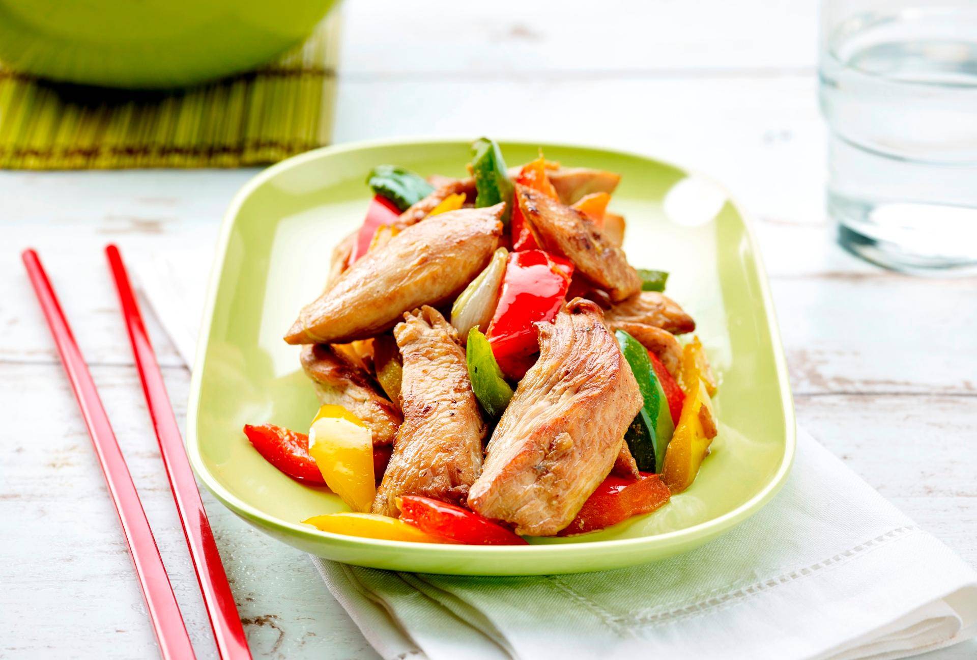 Kipfilet met paprika's - Recepten Actifry Express 1kg | Tefal