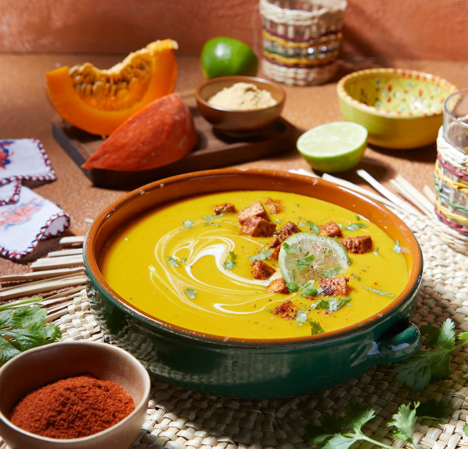 Mexicaanse fusion-pompoensoep - Recepten Perfectmix Cook | Tefal