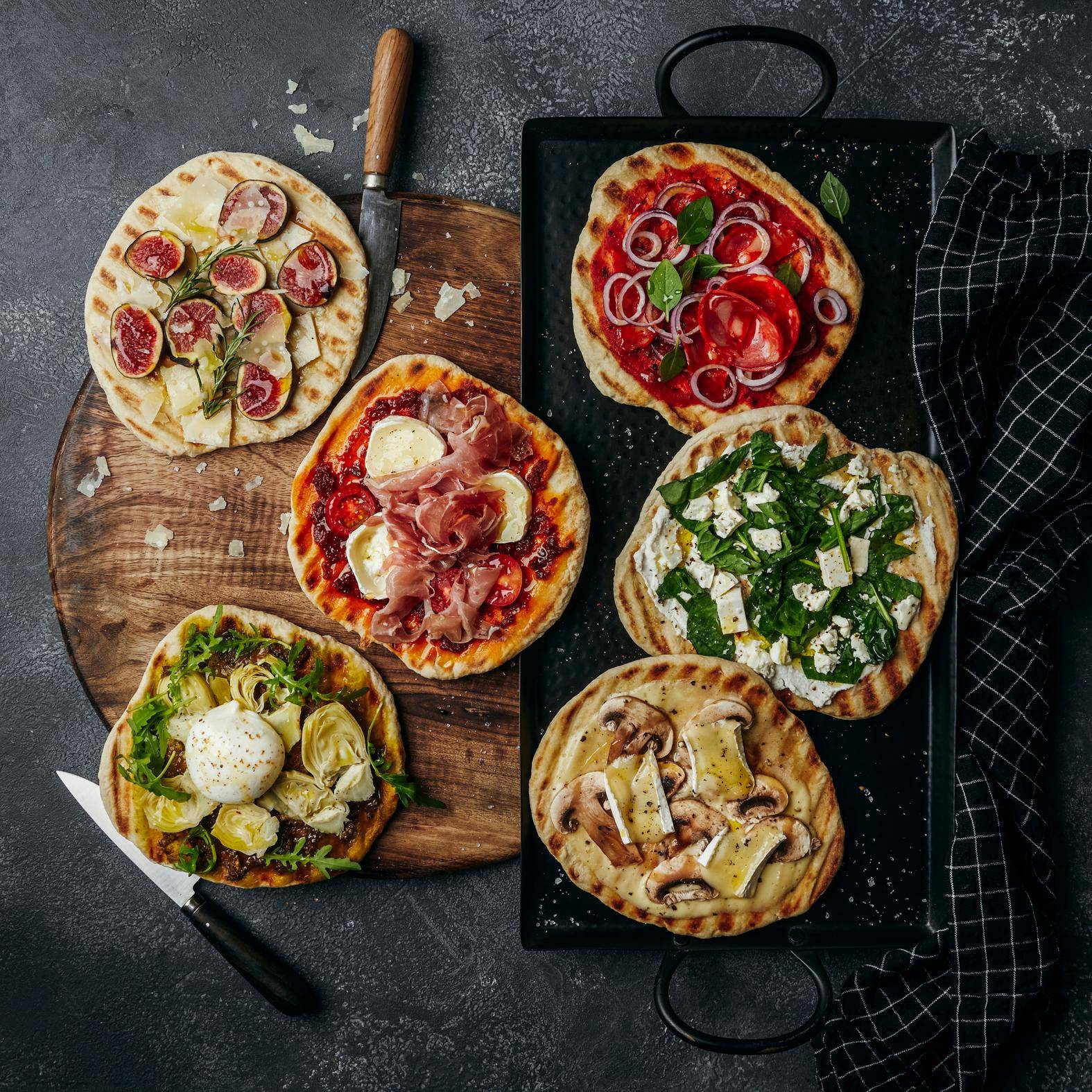 Gegrilde pizza in 6 varianten - Recepten OptiGrill 2in1 | Tefal