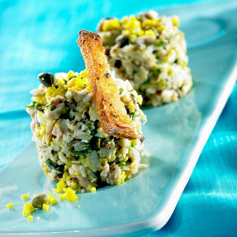 Rillettes van makreel met gribiche-specerijen - Recepten Actifry Original 1kg | Tefal