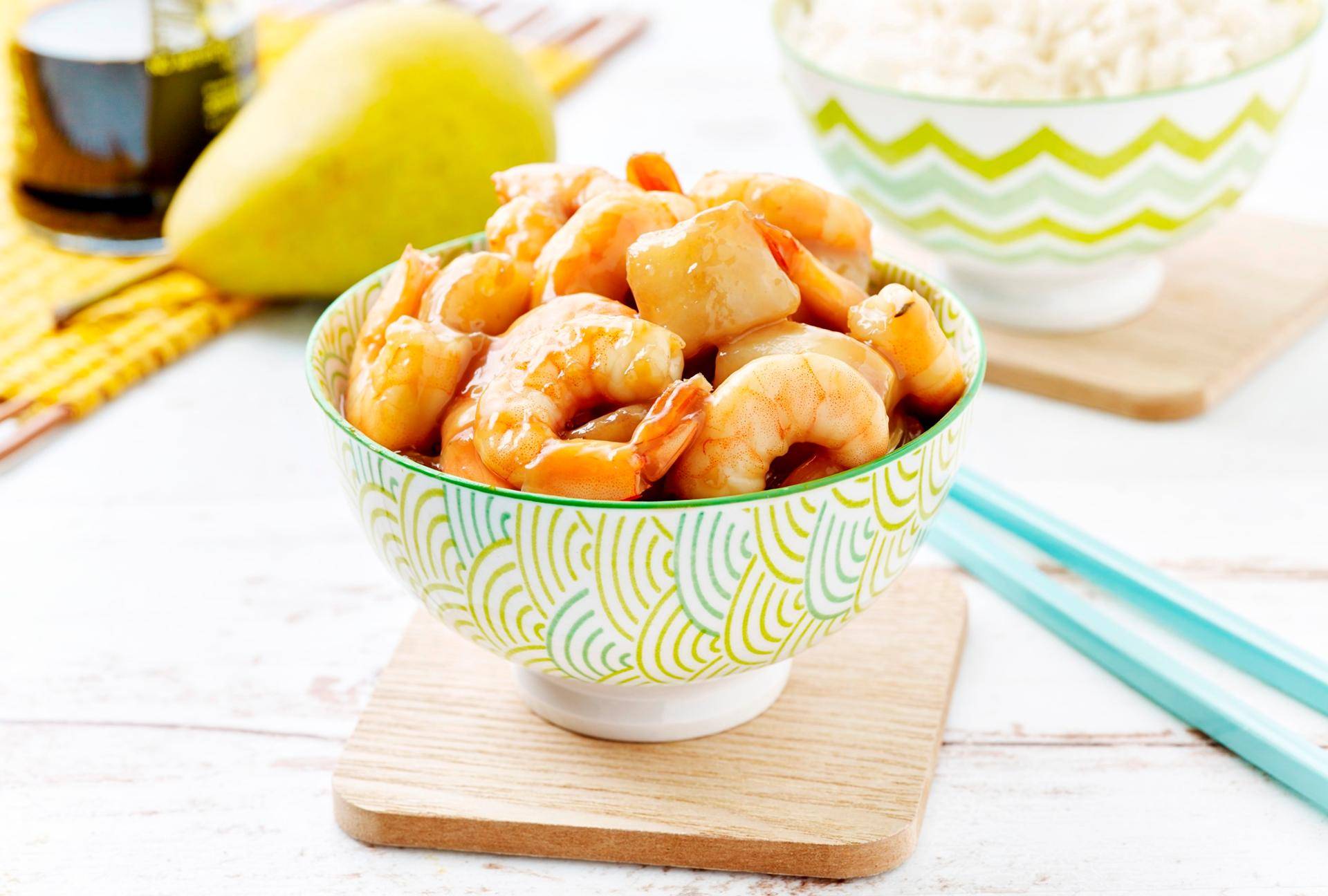 Zoetzure garnalen - Recepten Actifry Smart XL | Tefal