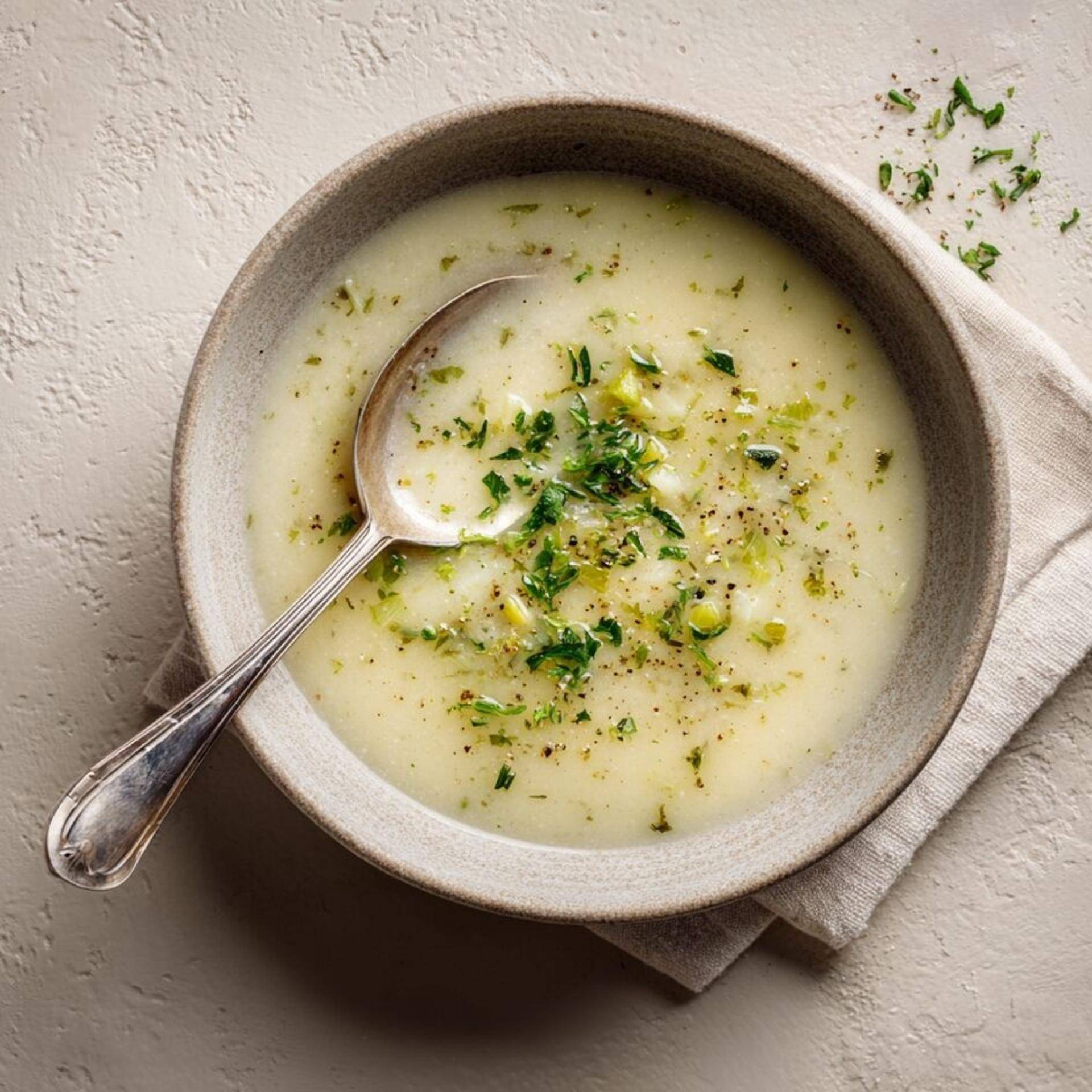 Prei en aardappelsoep - Recepten Blendforce Cook | Tefal