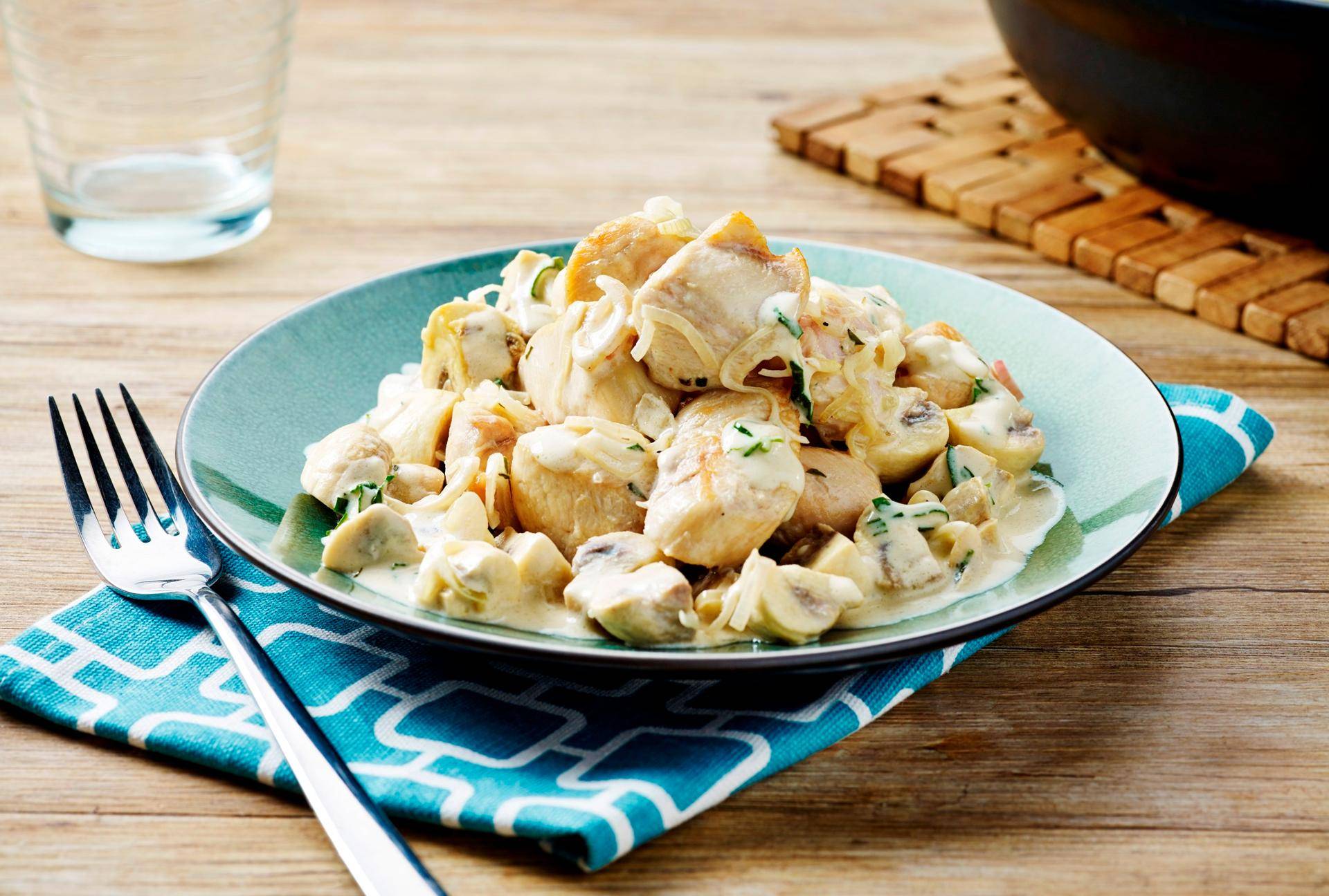 Kip met champignons en dragon - Recepten Actifry Smart XL | Tefal