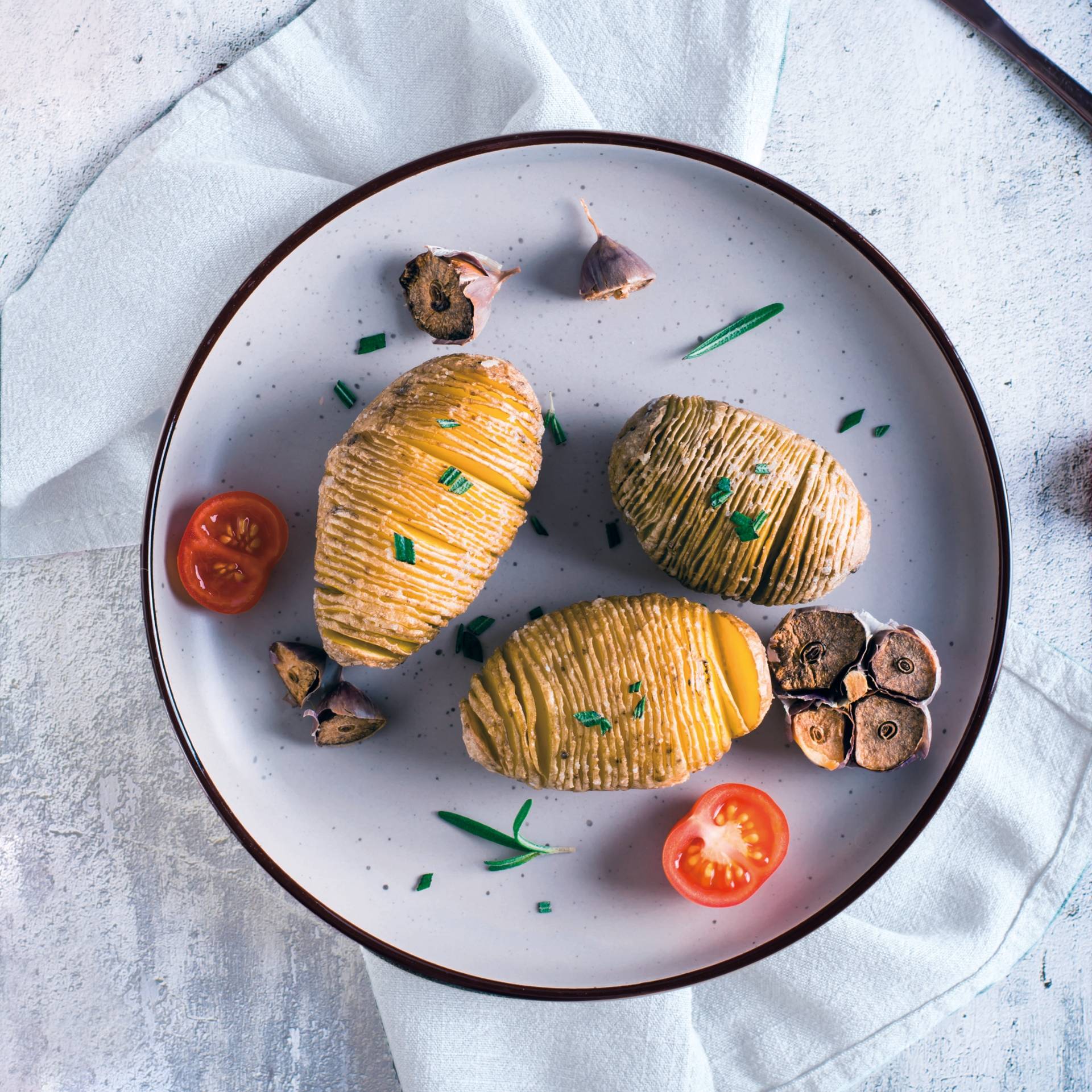 Hasselback aardappelen - Recepten Easy Fry Mega | Tefal