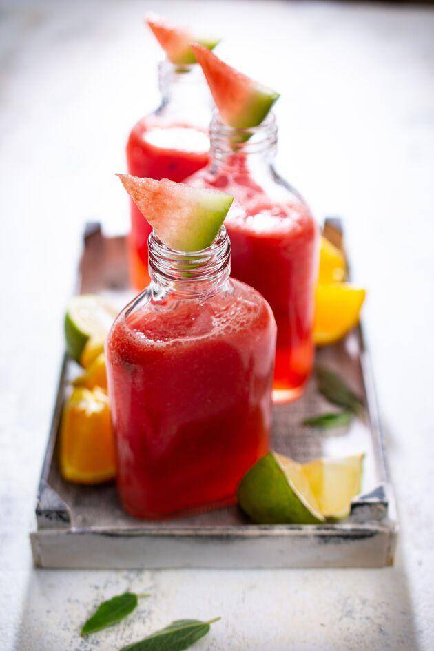 Limonade van watermeloen, sinaasappel, gember en kurkuma - Recepten Perfectmix + | Tefal
