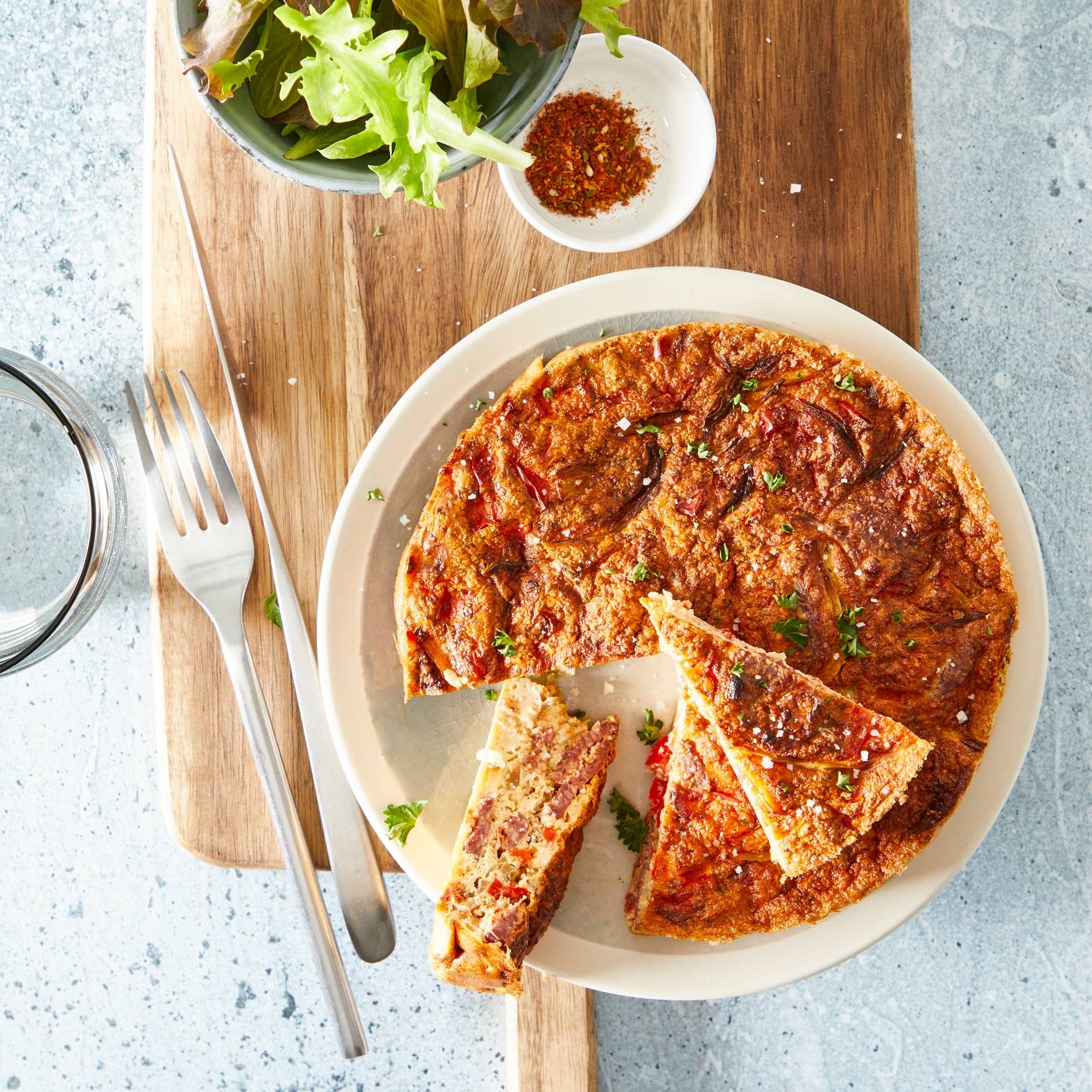 Spaanse omelet met chorizo en kaas - Recepten undefined | Tefal