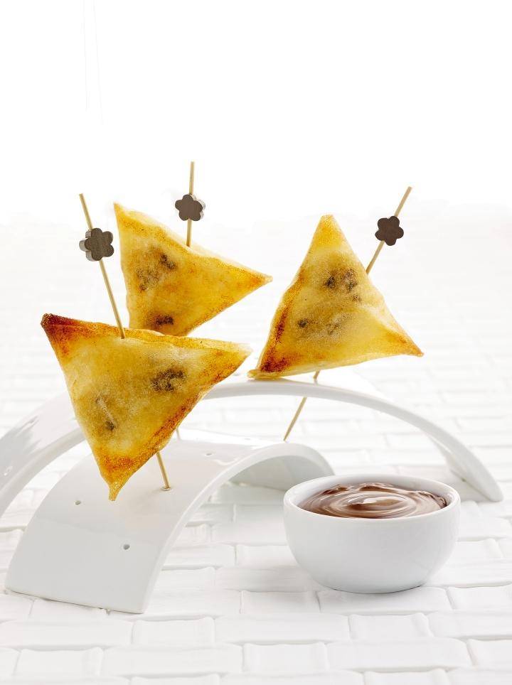 Samosa's met chocoladebananen - Recepten Actifry Genius XL | Tefal