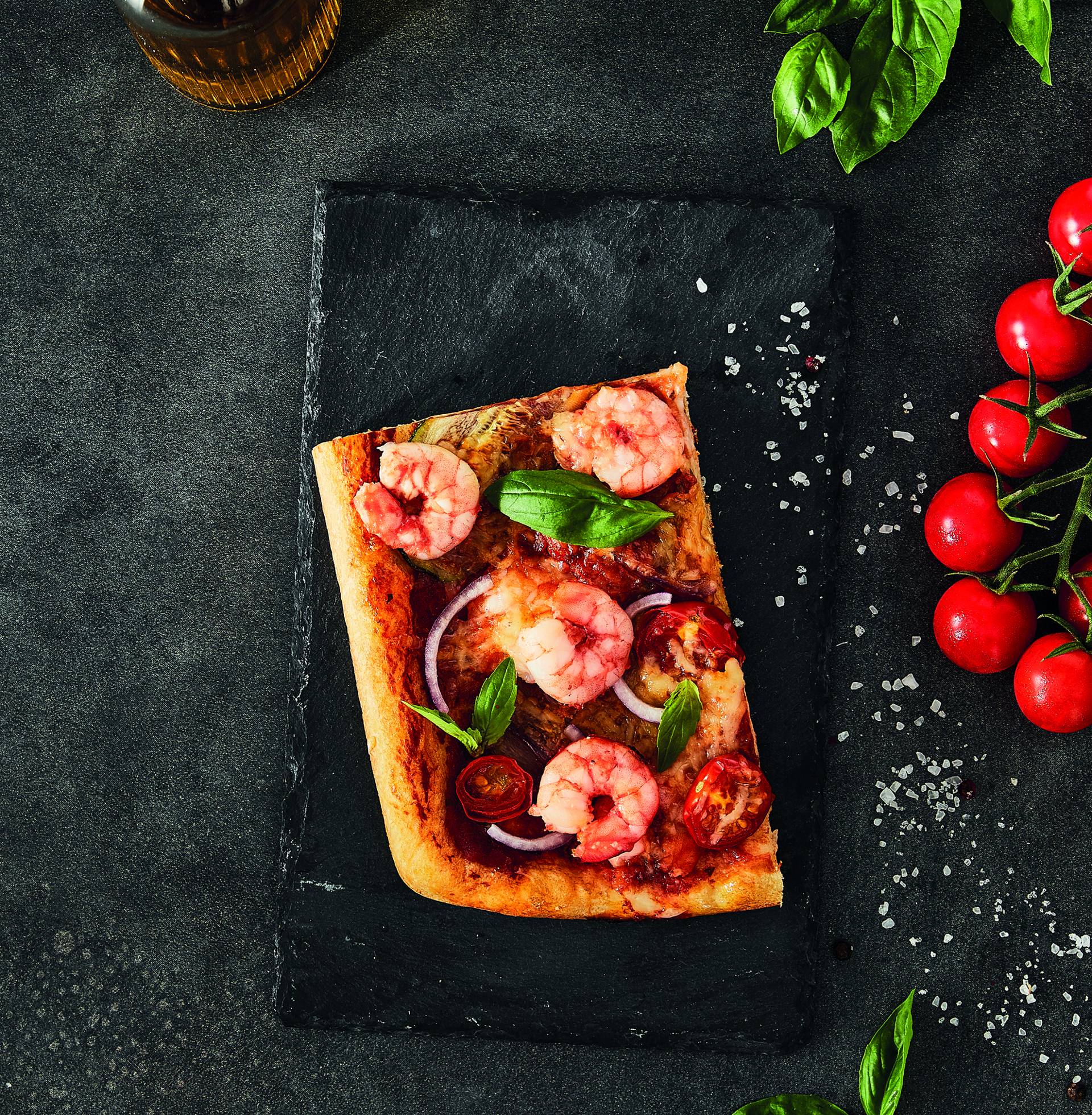 Pizza met garnalen en groenten - Recepten OptiGrill + | Tefal