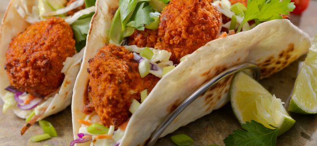 Taco's met krokante bloemkool stukjes - Recepten EASY FRY & GRILL 2 in 1 MECHANICAL | Tefal