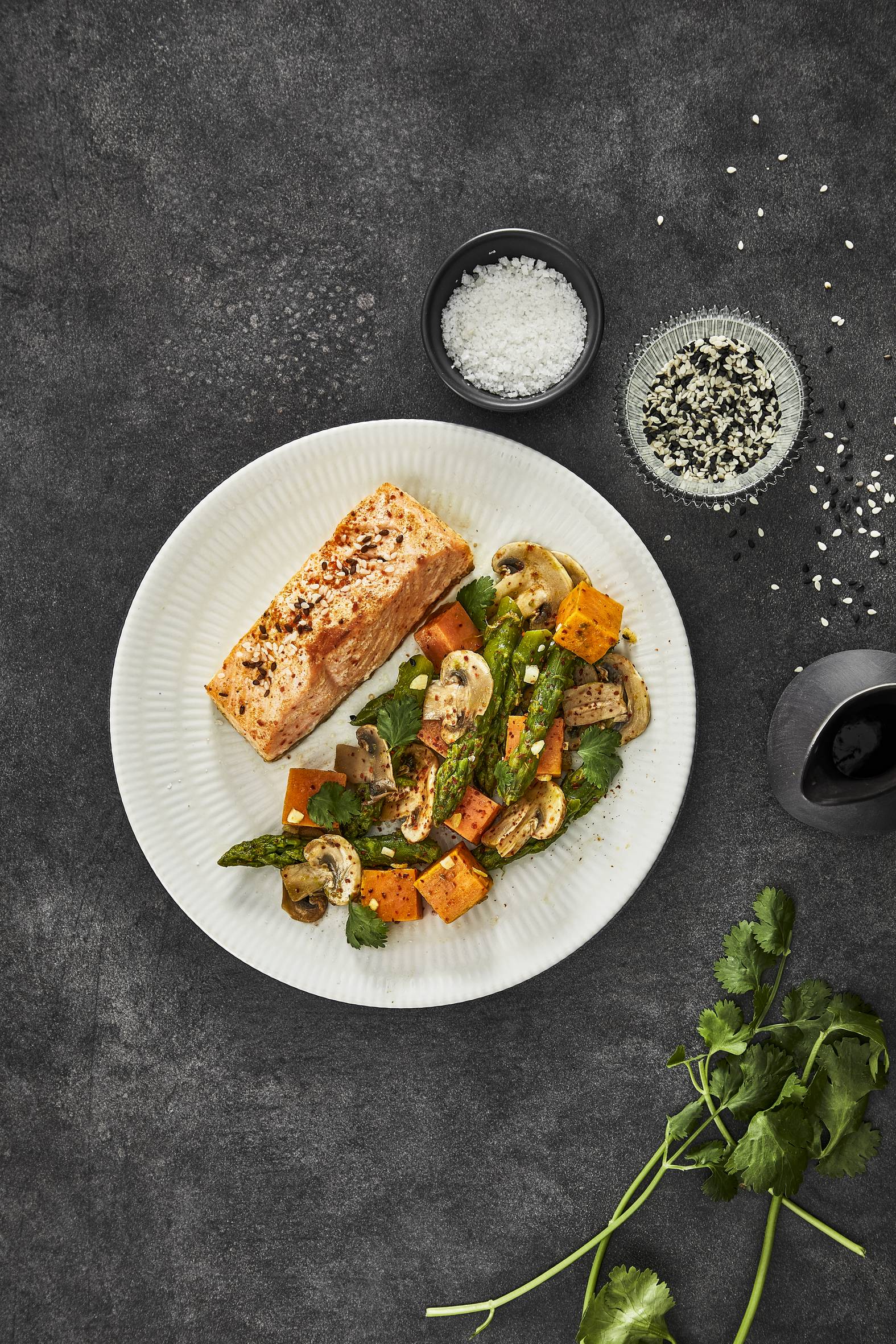 Zalm en groene asperges - Recepten OptiGrill + | Tefal