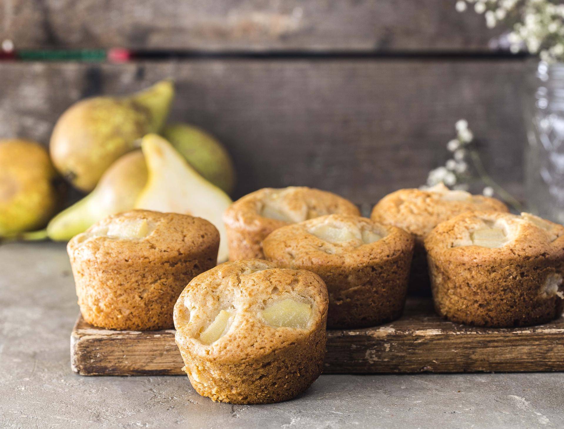Vegan perenmuffins - Recepten Cake Factory | Tefal