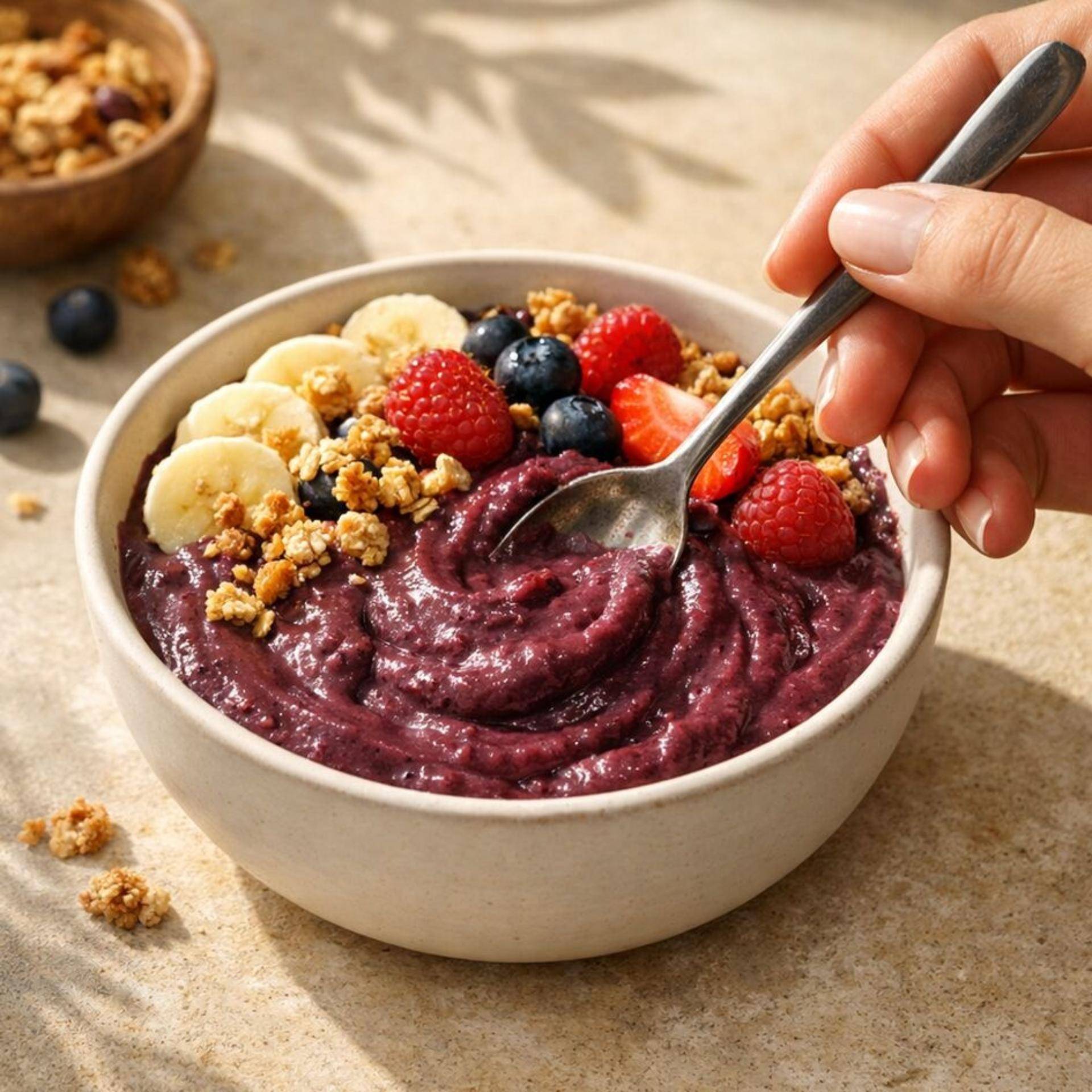 Açaí rood fruit froyo kom - Recepten Freezi | Tefal