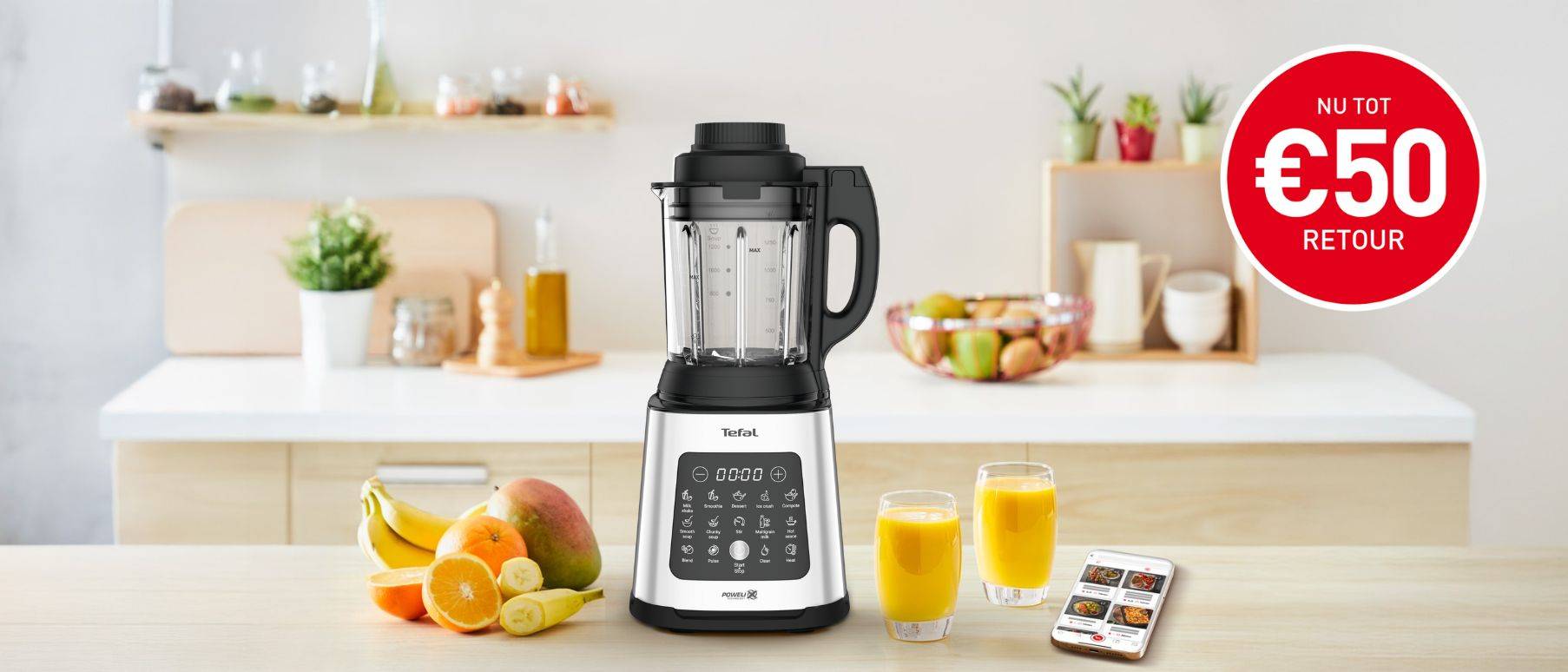 Nu tot 50 euro retour op geselecteerde voedselbereiding producten