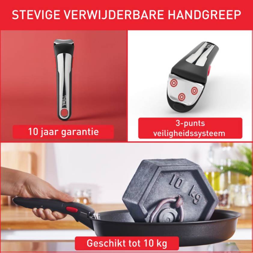 BUNDEL : Ingenio Renew keramische kokenpan 24cm + Ingenio handvat