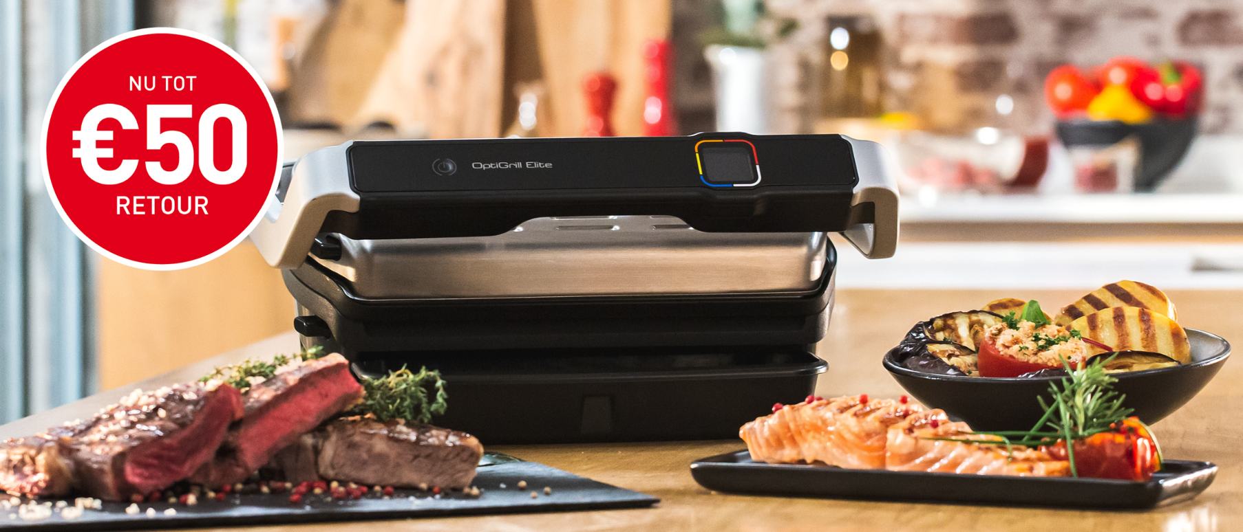 Nu tot 50 euro retour op geselecteerde OptiGrills